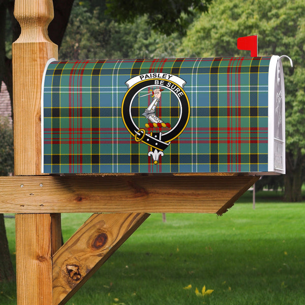 Paisley District Clan Badge Classic Tartan Mailbox Cover