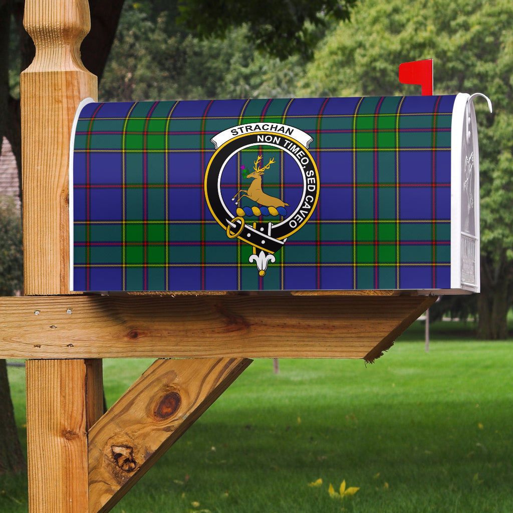 Strachan Clan Badge Classic Tartan Mailbox Cover