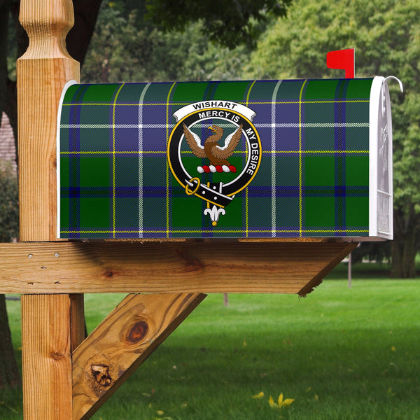 Wishart Hunting Clan Badge Classic Tartan Mailbox Cover