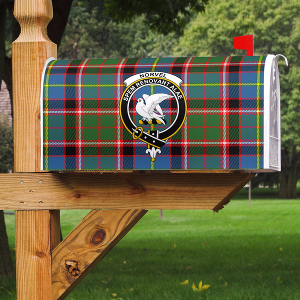 Norvel Clan Badge Classic Tartan Mailbox Cover