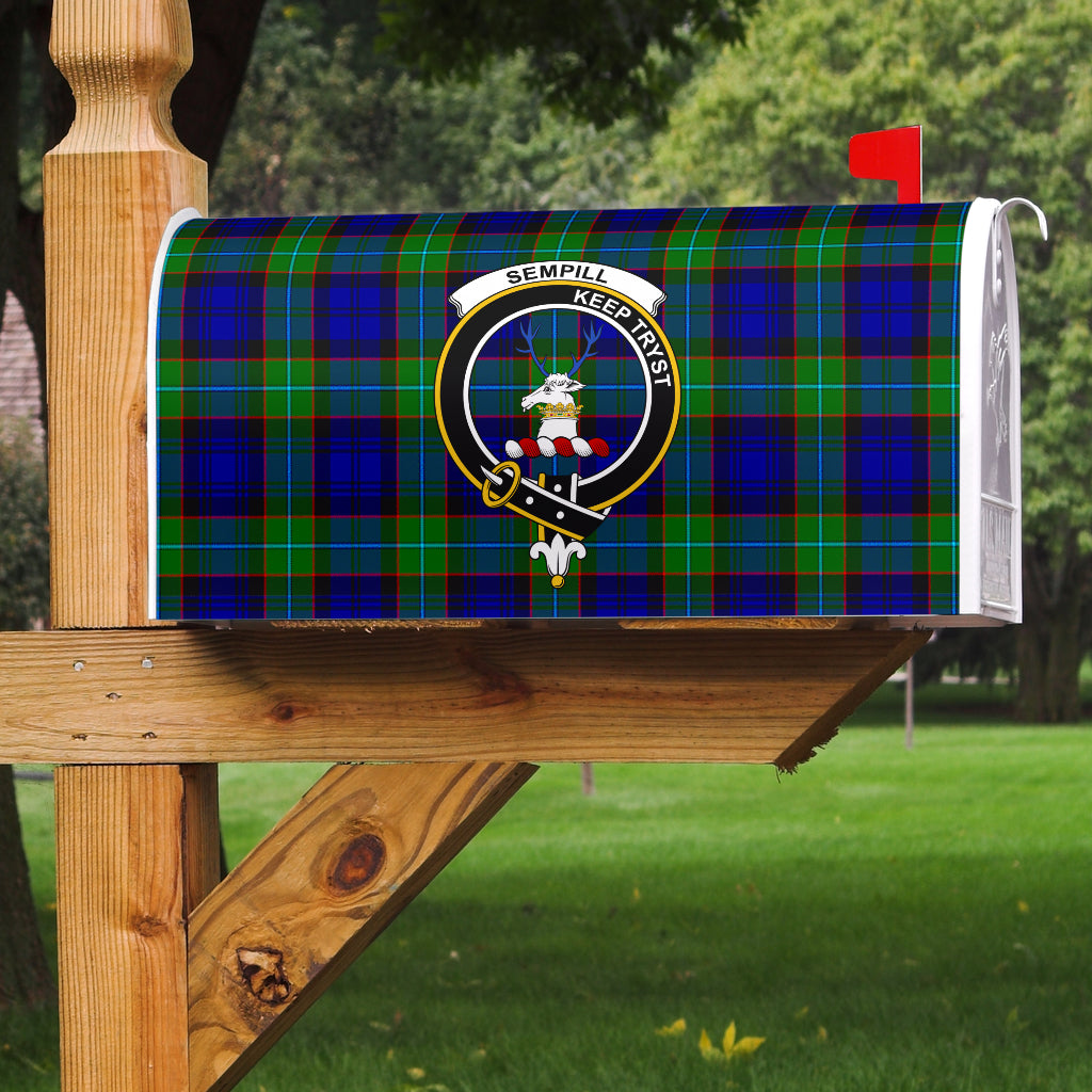 Sempill Modern Clan Badge Classic Tartan Mailbox Cover