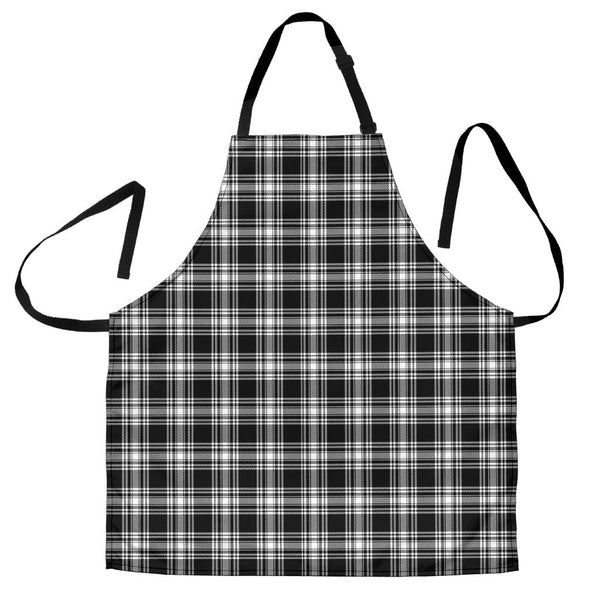 Menzies Black & White Modern Tartan Clan Apron