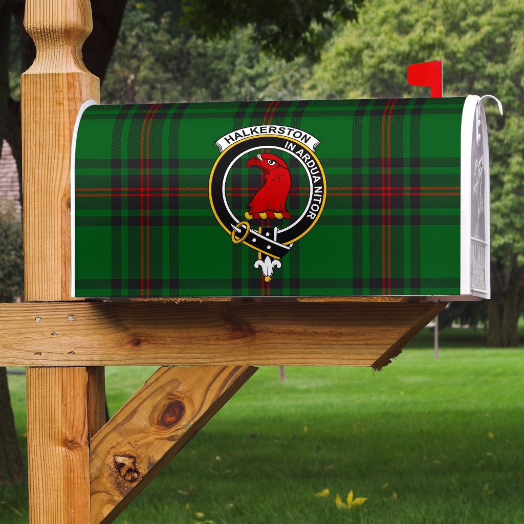 Halkerston Clan Badge Classic Tartan Mailbox Cover