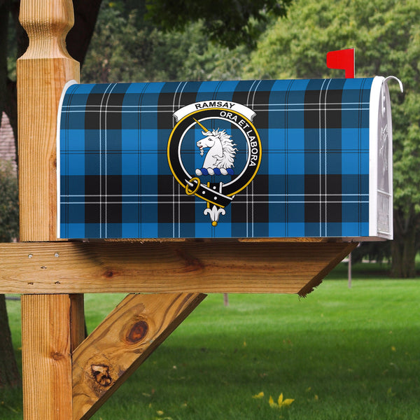 Ramsay Blue Ancient Clan Badge Classic Tartan Mailbox Cover