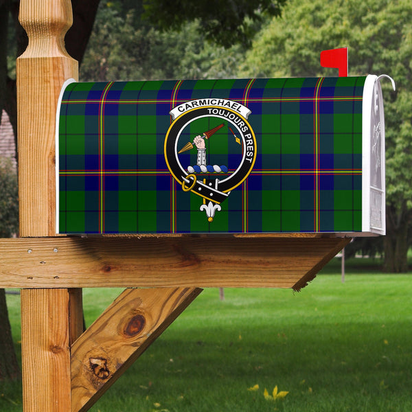 Carmichael Modern Clan Badge Classic Tartan Mailbox Cover