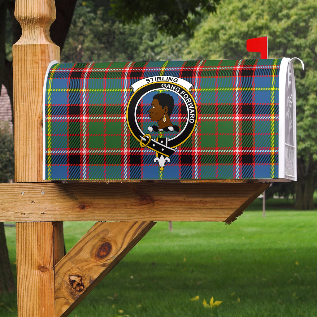 Stirling (of Keir) Clan Badge Classic Tartan Mailbox Cover