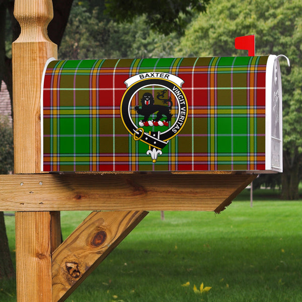 Baxter Modern Clan Badge Classic Tartan Mailbox Cover