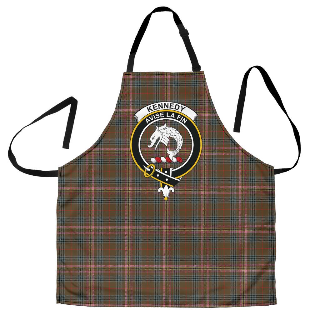 Kennedy Weathered Tartan Clan Crest Apron