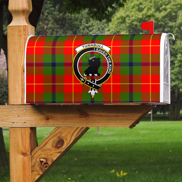 Turnbull Clan Badge Classic Tartan Mailbox Cover