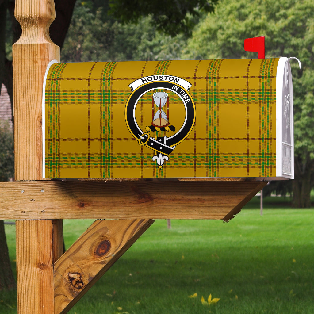 Houston Clan Badge Classic Tartan Mailbox Cover