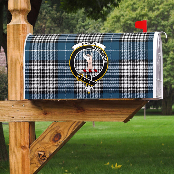 Napier Modern Clan Badge Classic Tartan Mailbox Cover