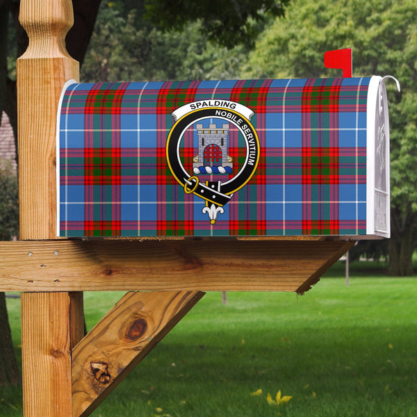 Spalding Clan Badge Classic Tartan Mailbox Cover