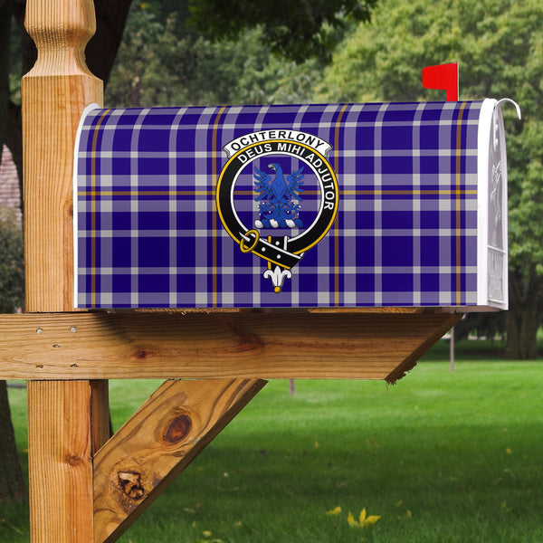 Ochterlony Clan Badge Classic Tartan Mailbox Cover