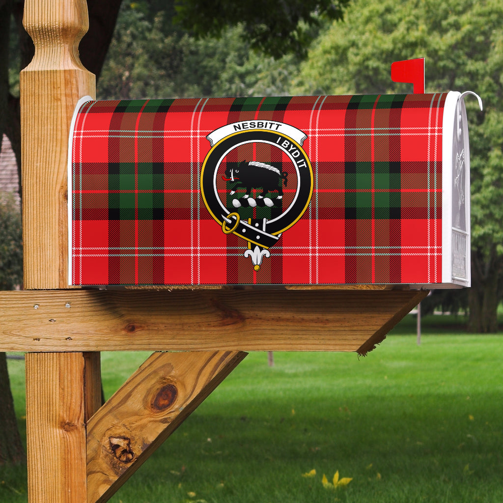 Nesbitt Modern Clan Badge Classic Tartan Mailbox Cover