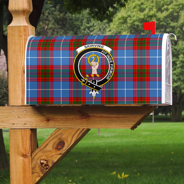 Skirving Clan Badge Classic Tartan Mailbox Cover