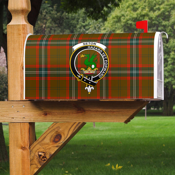 Seton Hunting Modern Clan Badge Classic Tartan Mailbox Cover