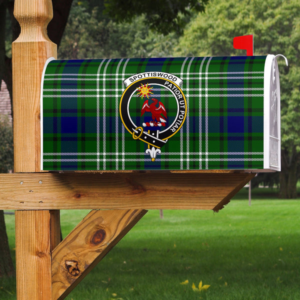 Spottiswood Clan Badge Classic Tartan Mailbox Cover