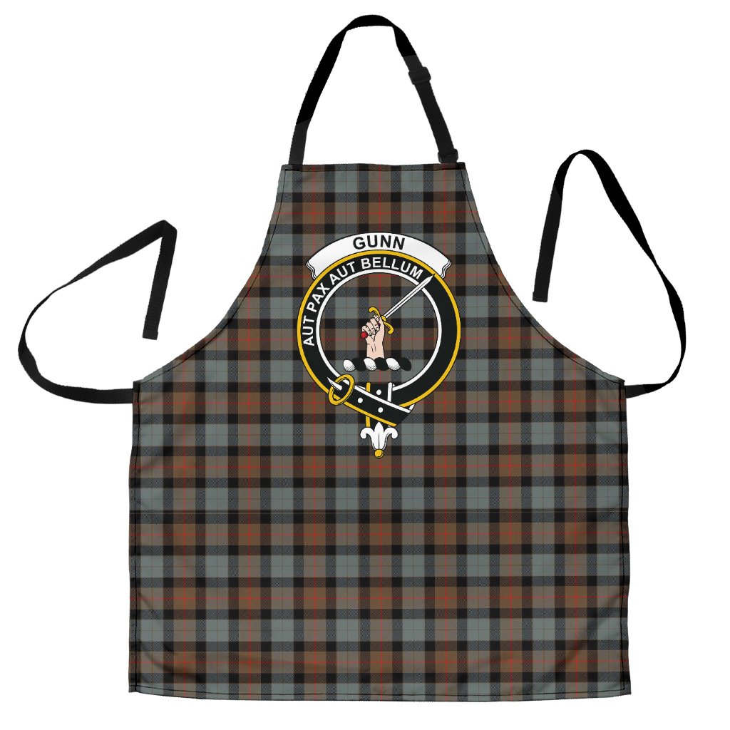 Gunn Weathered Tartan Clan Crest Apron