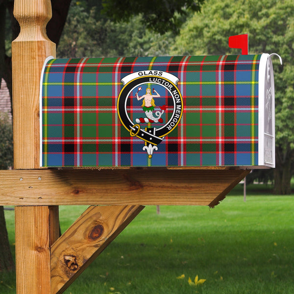 Glass Clan Badge Classic Tartan Mailbox Cover