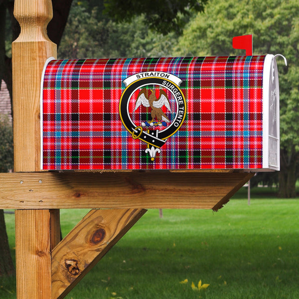 Straiton Clan Badge Classic Tartan Mailbox Cover