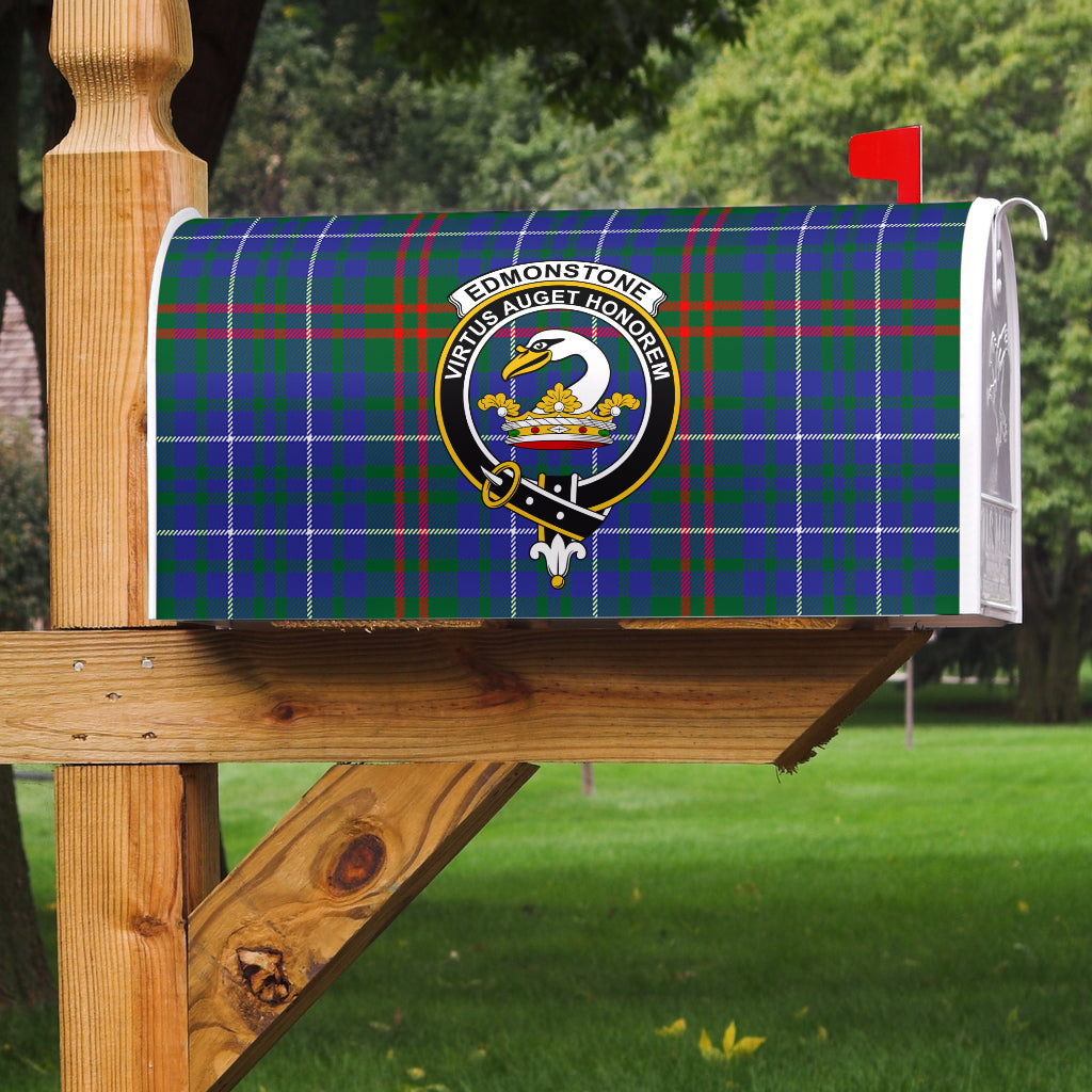 Edmonstone Clan Badge Classic Tartan Mailbox Cover