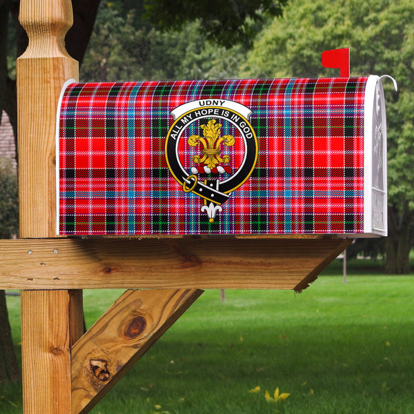 Udny Clan Badge Classic Tartan Mailbox Cover