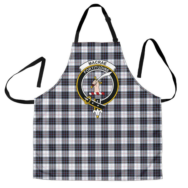 MacRae Dress Modern Tartan Clan Crest Apron