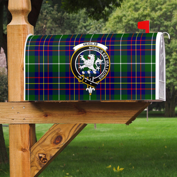 Inglis Modern Clan Badge Classic Tartan Mailbox Cover