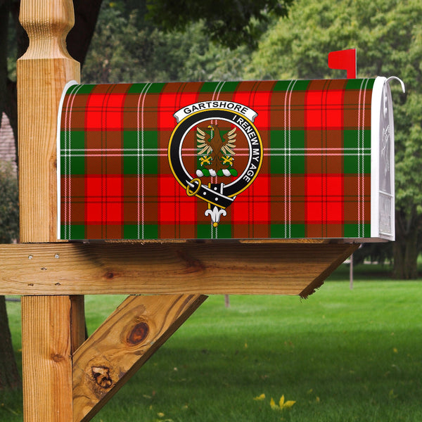 Gartshore Clan Badge Classic Tartan Mailbox Cover