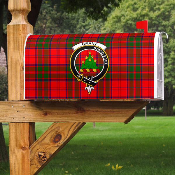 Grant Modern Clan Badge Classic Tartan Mailbox Cover