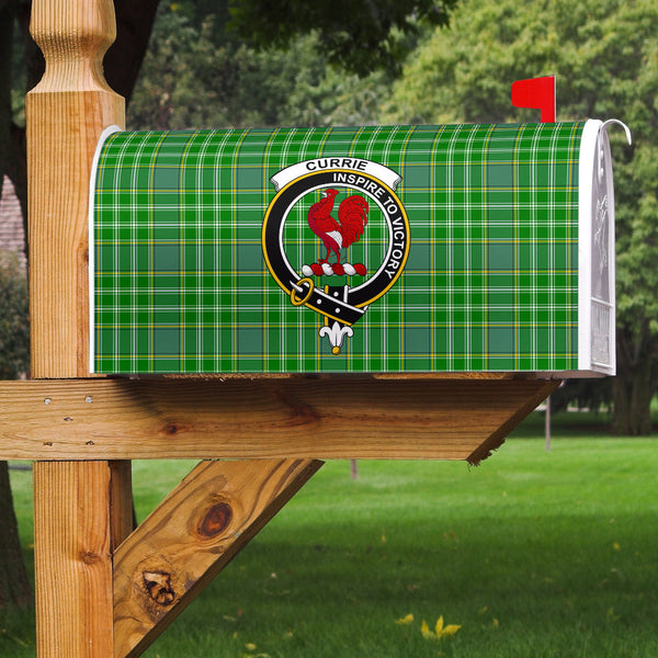 Currie Clan Badge Classic Tartan Mailbox Cover