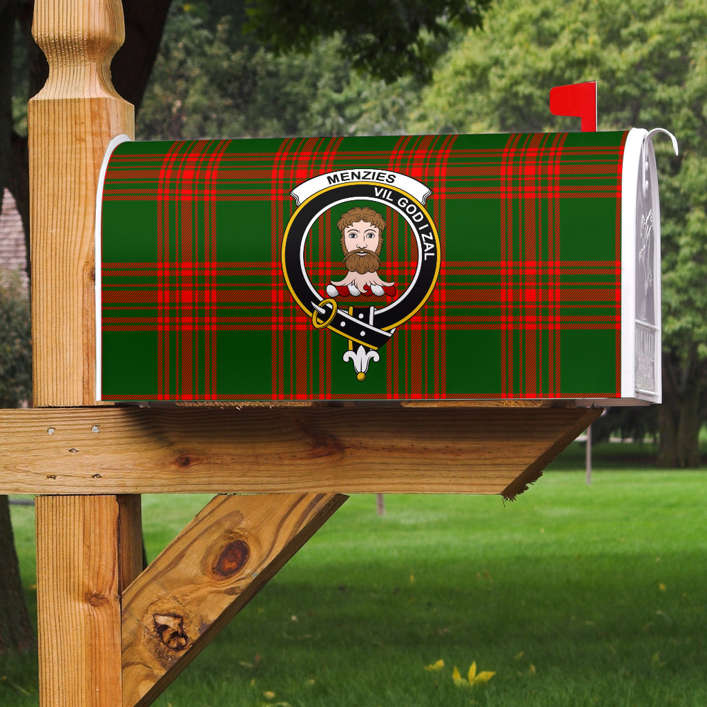 Menzies Green Modern Clan Badge Classic Tartan Mailbox Cover