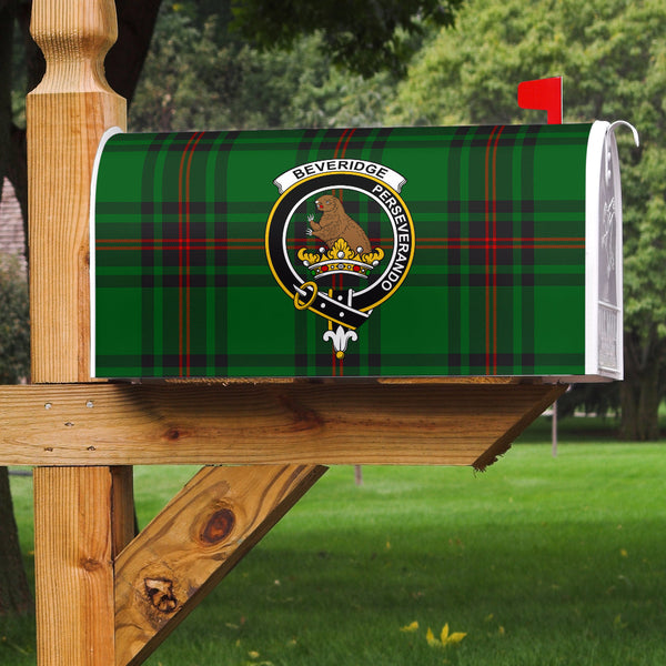 Beveridge Clan Badge Classic Tartan Mailbox Cover