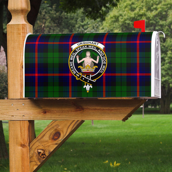 Urquhart Modern Clan Badge Classic Tartan Mailbox Cover