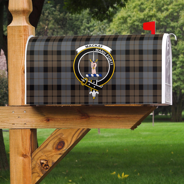 MacKay Weathered Clan Badge Classic Tartan Mailbox Cover