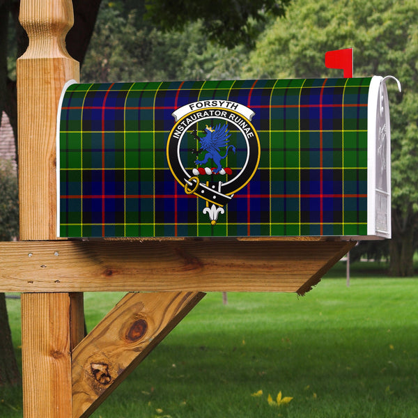 Forsyth Modern Clan Badge Classic Tartan Mailbox Cover