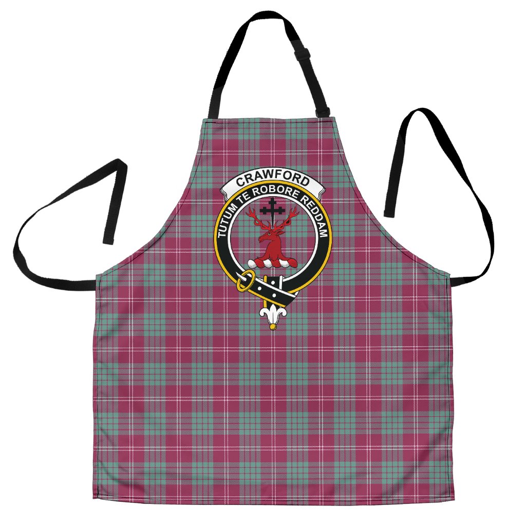 Crawford Ancient Tartan Clan Crest Apron