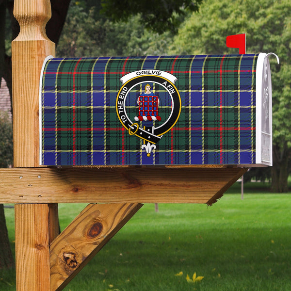 Ogilvie Hunting Modern Clan Badge Classic Tartan Mailbox Cover