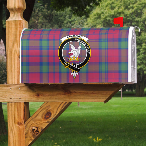 Lindsay Ancient Clan Badge Classic Tartan Mailbox Cover