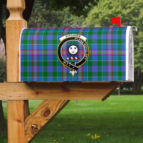 Pitcairn Hunting Clan Badge Classic Tartan Mailbox Cover