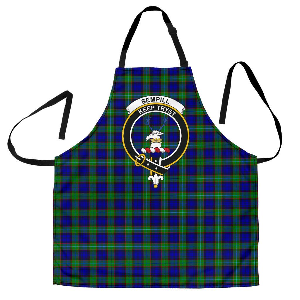 Sempill Modern Tartan Clan Crest Apron