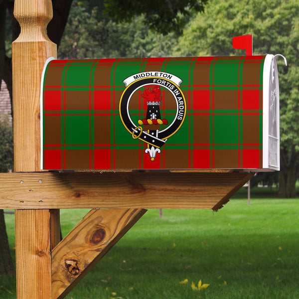 Middleton Modern Clan Badge Classic Tartan Mailbox Cover