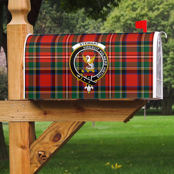 Stewart Clan Badge Classic Tartan Mailbox Cover