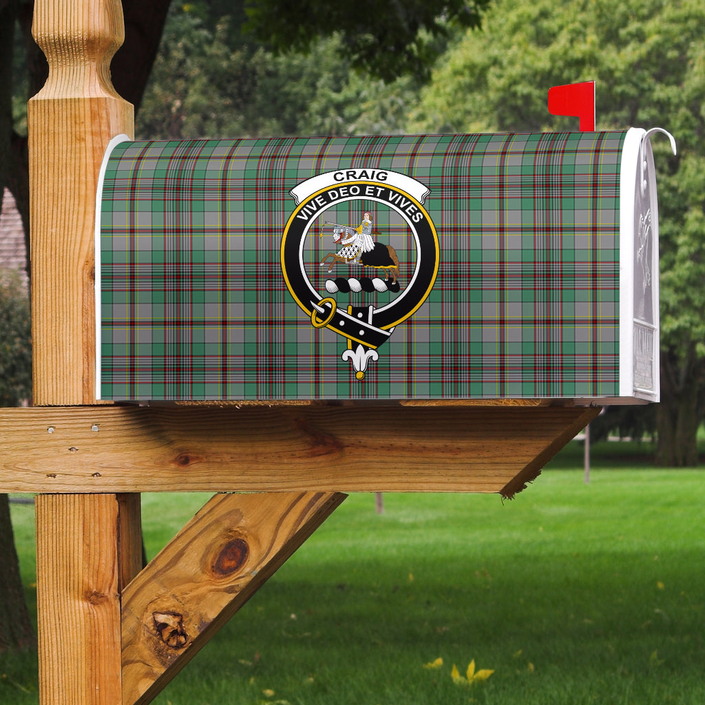 Craig Clan Badge Classic Tartan Mailbox Cover