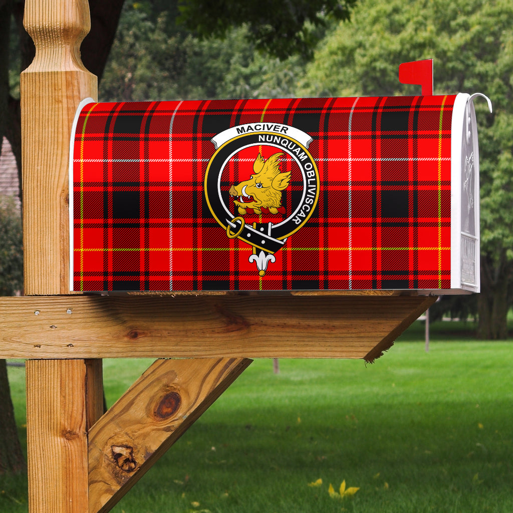 MacIver Clan Badge Classic Tartan Mailbox Cover