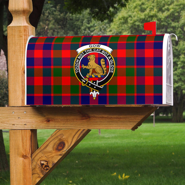 Gow of McGouan Clan Badge Classic Tartan Mailbox Cover