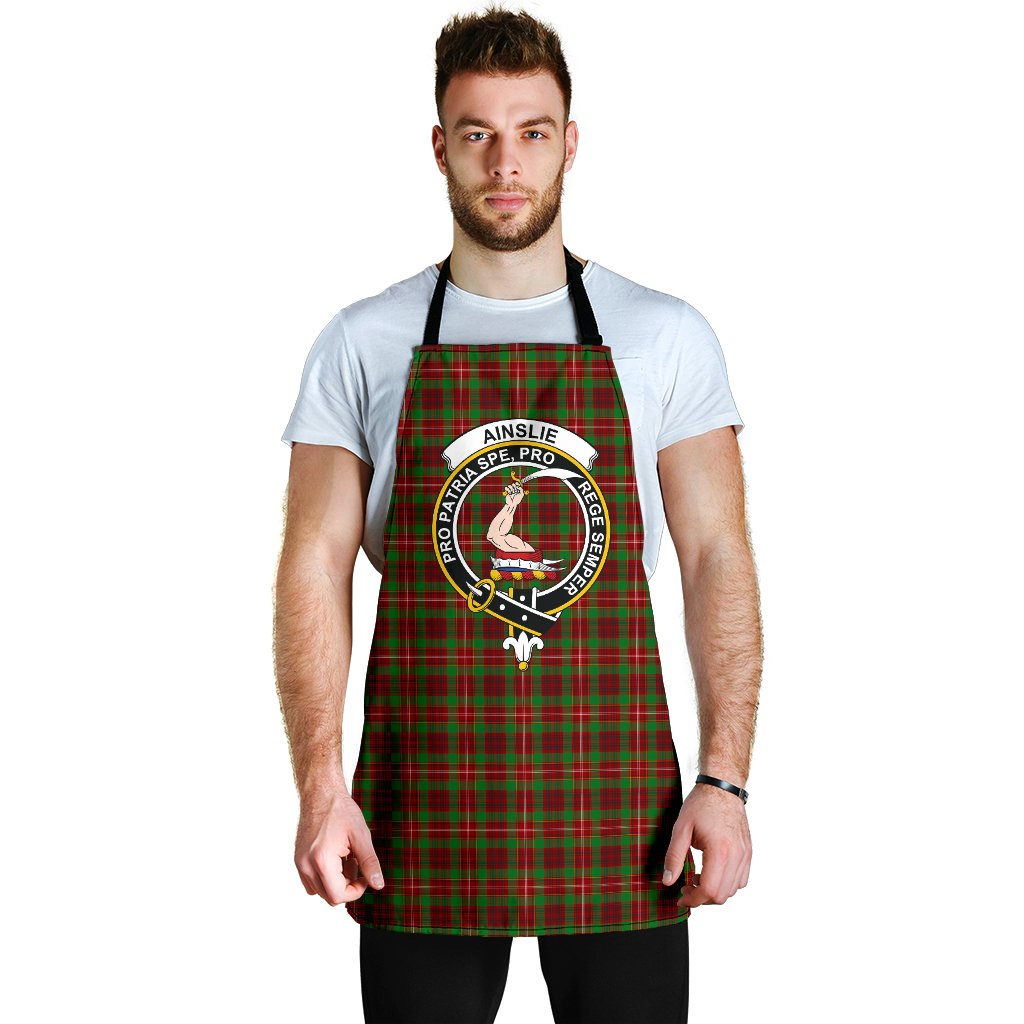 Ainslie Tartan Clan Crest Apron