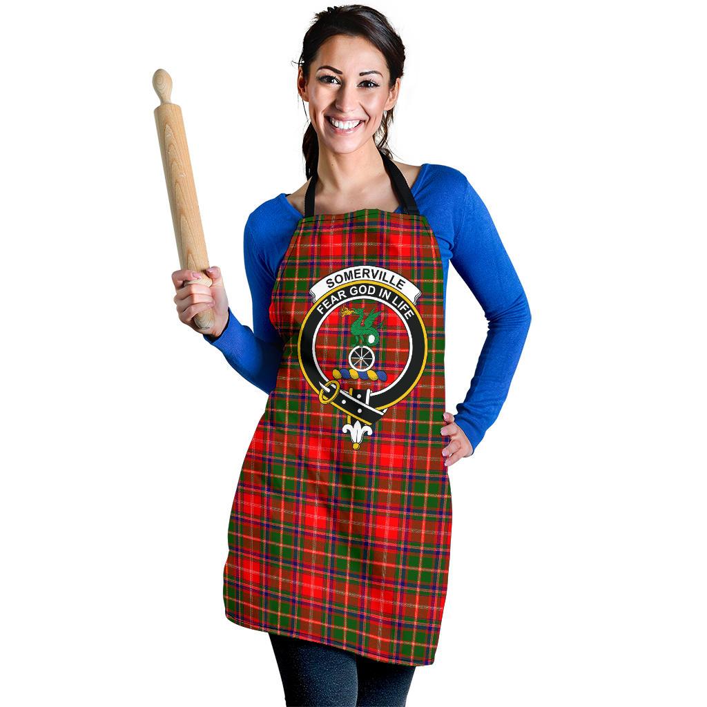 Somerville Modern Tartan Clan Crest Apron