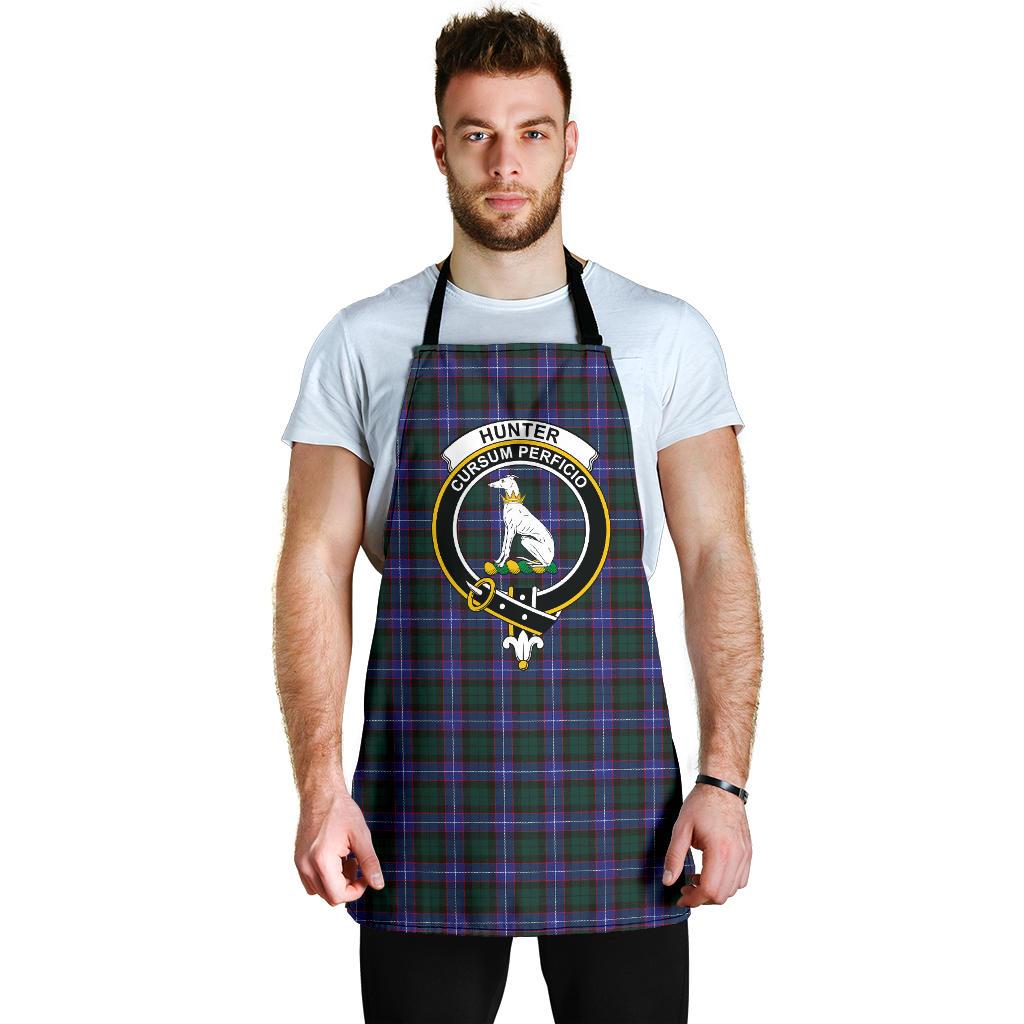 Hunter Modern Tartan Clan Crest Apron