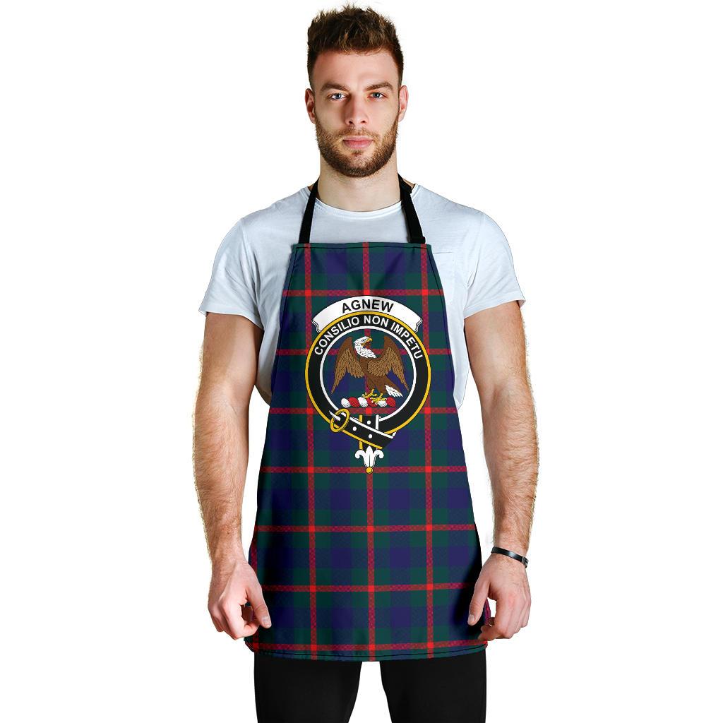 Agnew Modern Tartan Clan Crest Apron